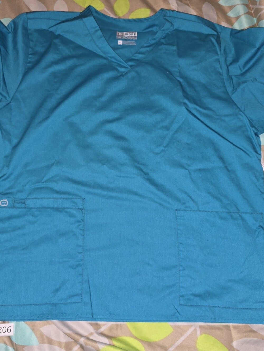 Wink Unisex Teal V-Neck Medical Scrub Top